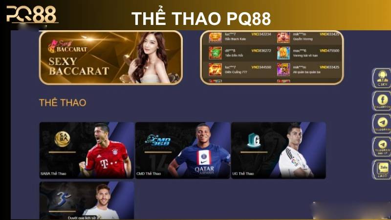 Thể thao 1 Sảnh thể thao PQ88