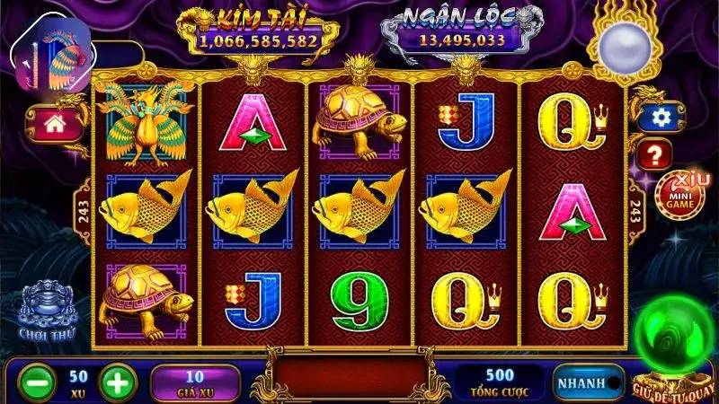 Nổ hũ Kho Tàng Ngũ Long PQ88: 243 cách thắng thú vị 3 Biểu tượng Wild