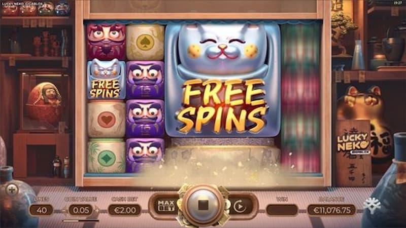 Slot Mèo Thần Tài PQ88 với 32.400 cách thắng, hũ khủng 3 Vòng quay miễn phí